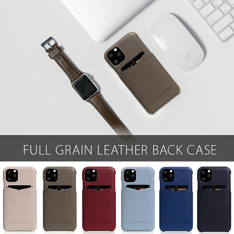 SLG Design エスエルジー デザイン フルグレインレザーの背面型iPhoneケースはこちら