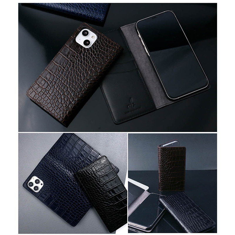 ABBI SIGNATURE『イタリアンレザー クロコダイアリーケース』