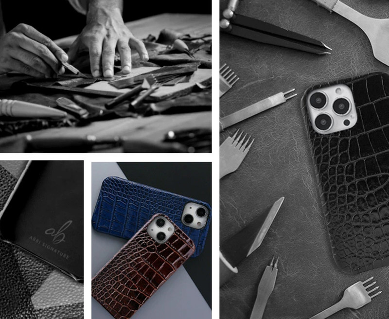 ABBI SIGNATURE『クロコバックカバーケース』