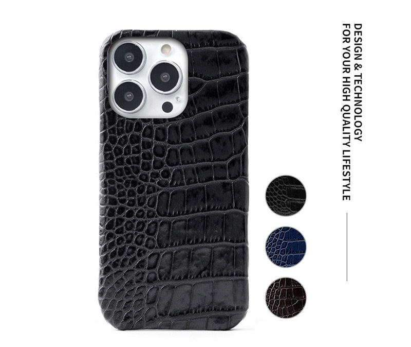 ABBI SIGNATURE『クロコバックカバーケース』は高級イタリアンレザーLIPARI（リパリ）を使用