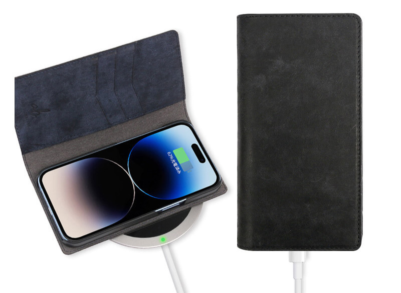 ワイヤレス充電・ケーブル充電両方対応