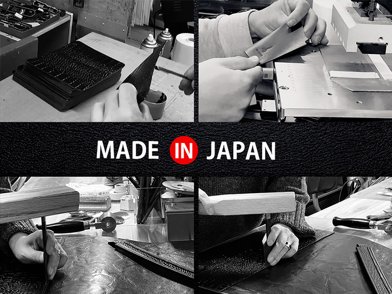 日本の熟練革職人によるハンドメイド