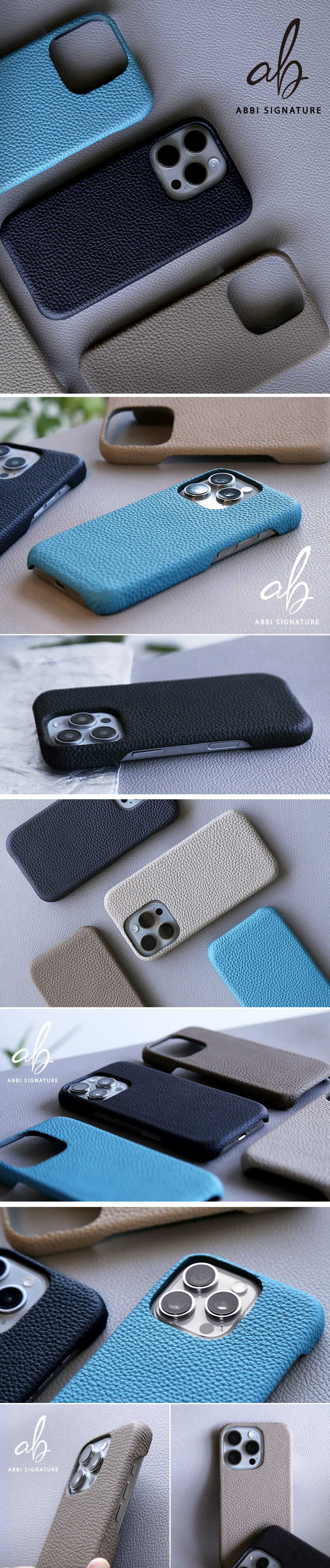 ABBI SIGNATURE シュランケンカーフレザー　