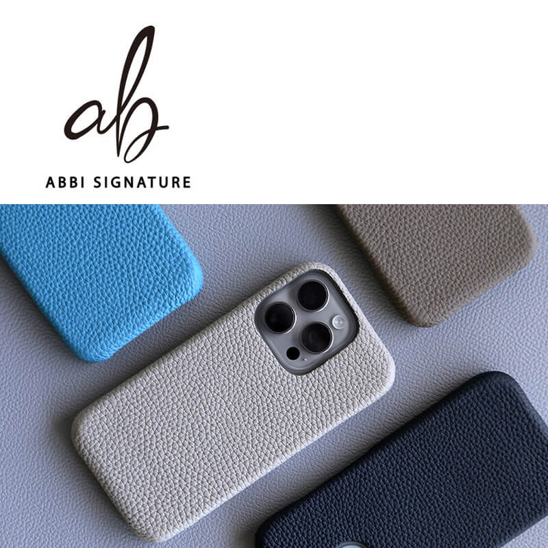 シュランケンカーフレザーを使用したMagSafe対応のケース