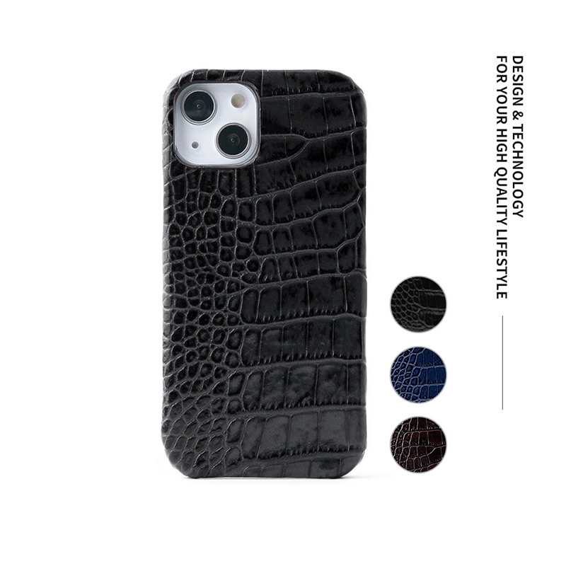 イタリアンレザー クロコ バック カバーケース for iPhone13ケース 本革 背面 カバー