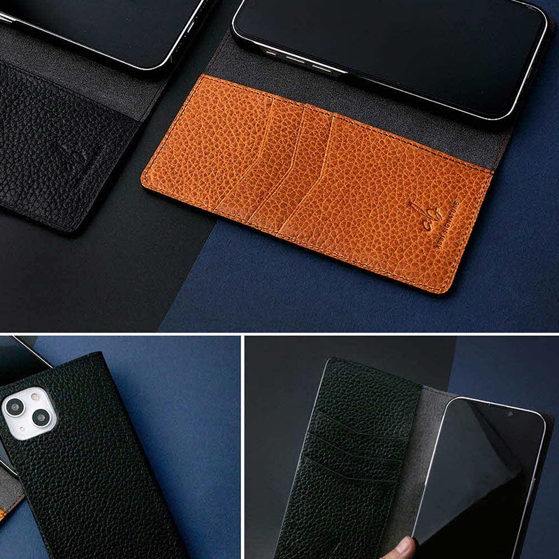 イタリアン ベジタブルタンニンレザー 「BELUGA」iPhoneケース