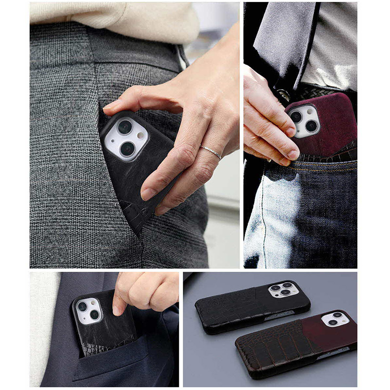 2種類の高級イタリアンレザーを使用したスマホケース「イタリアンレザー コンビバックケース」