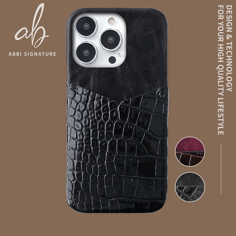 2種類の高級イタリアンレザーを使用したスマホケース「イタリアンレザー コンビバックケース」