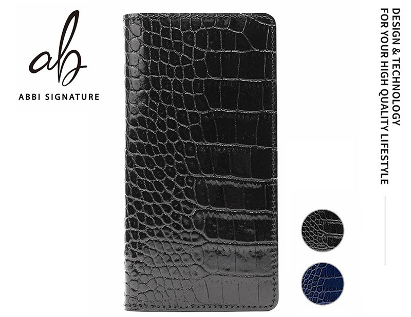 ABBI SIGNATURE『イタリアンレザー クロコダイアリーケース』