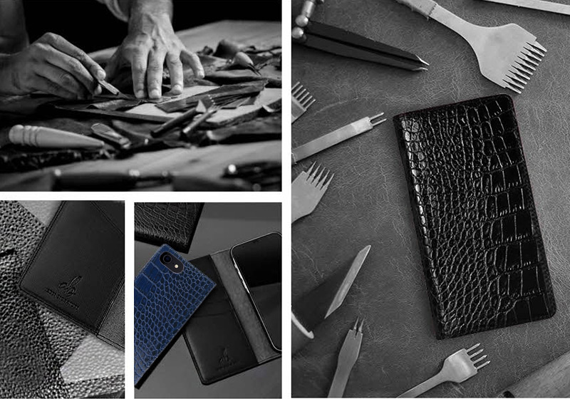 ABBI SIGNATURE『イタリアンレザー クロコダイアリーケース』
