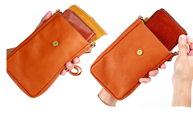 内ポケットがないので、余計な引っ掛かりがなくスムーズに出し入れできます。