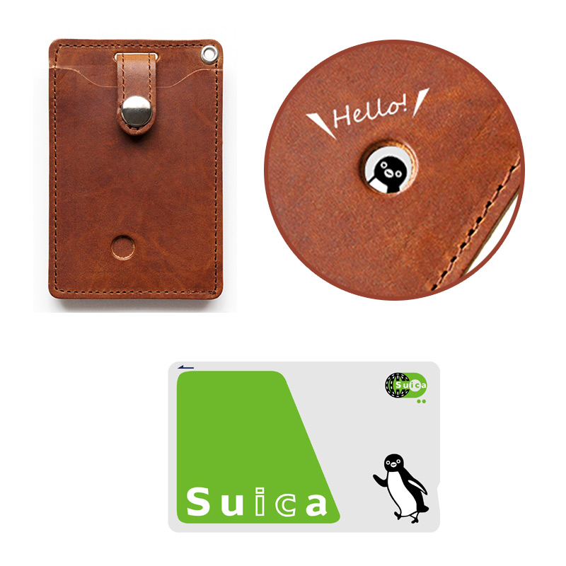 小窓からSuicaペンギンが覗くユニークなデザイン。