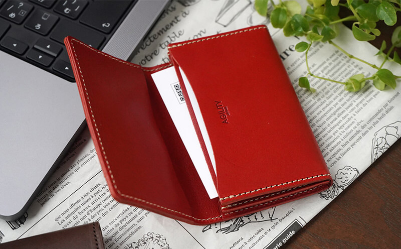 AGILITY 栃木レザー名刺ケース『ソーシャル』