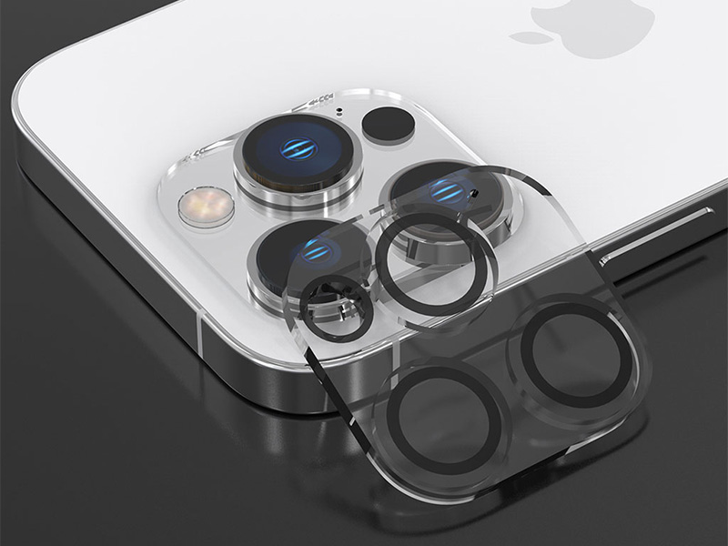 カメラレンズ全体を保護するガラスフィルム