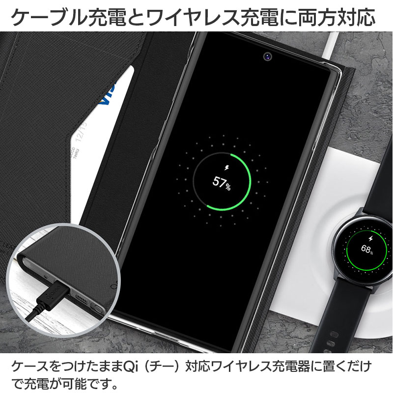 ケーブル充電とワイヤレス充電に両方対応