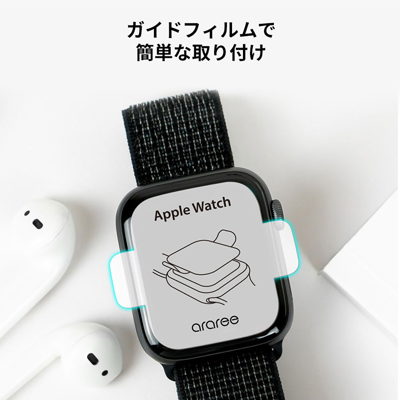 取り付けガイドフィルムの通りに貼るだけで誰でも簡単に取り付けることができます。