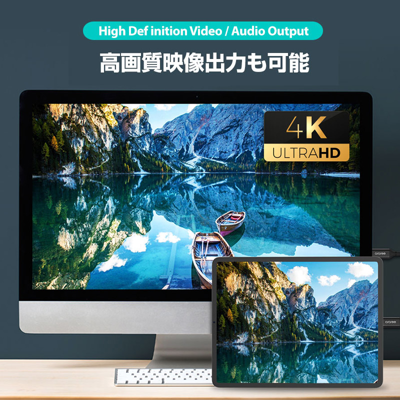 高画質映像出力も可能