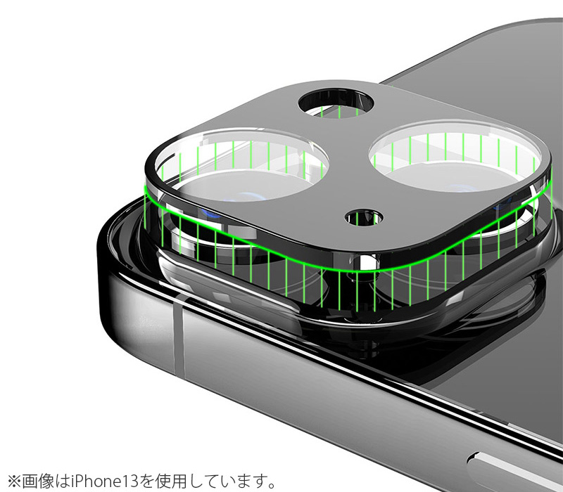 カメラおよびフラッシュの部分までカバー