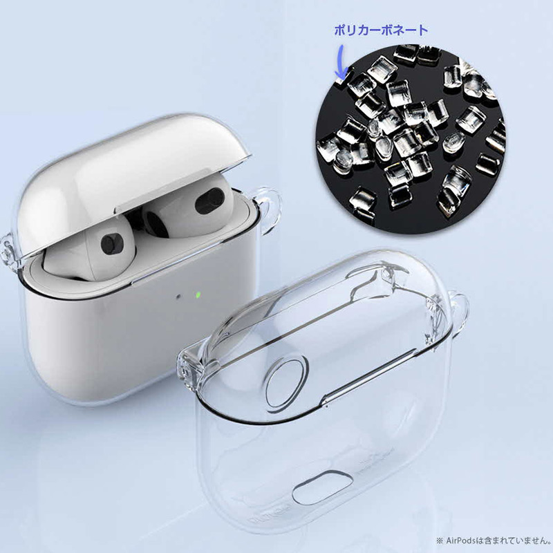 衝撃に強くよごれが付きにくいポリカーボネート素材