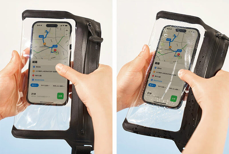 スマホ操作可能なクリアモデル