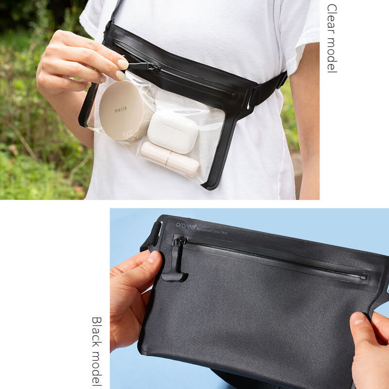 用途に合わせて選べるクリアとブラック