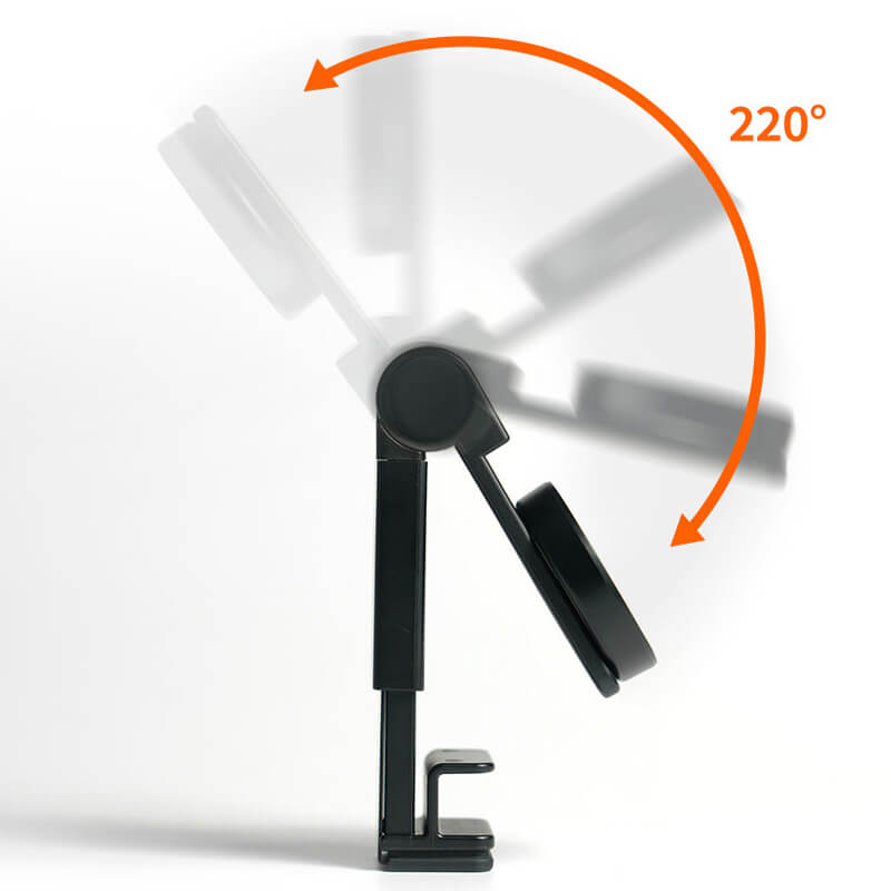 自由な角度調節