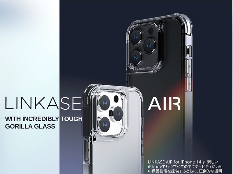 2021 ABSOLUTE・LINKASE AIR / ゴリラガラス iPhoneケース for iPhone 13シリーズ/SE2/SE3/8/7