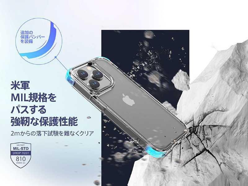 米軍MIL規格をパスする強靭な保護性能
