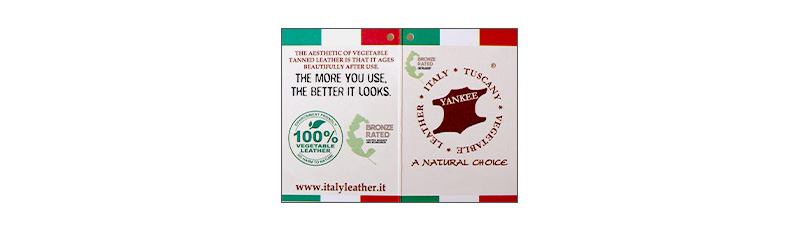 レザーの証明書が付いています