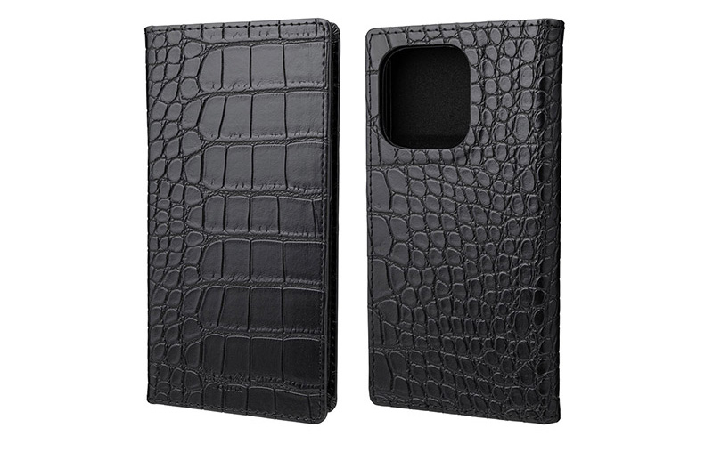 『G-FOLIO クロコ調PUレザー フォリオケース』