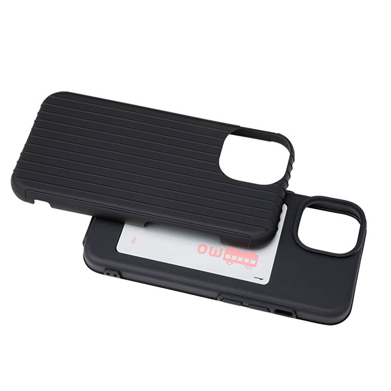 便利なICカードポケット付き 耐衝撃ハイブリッドケース