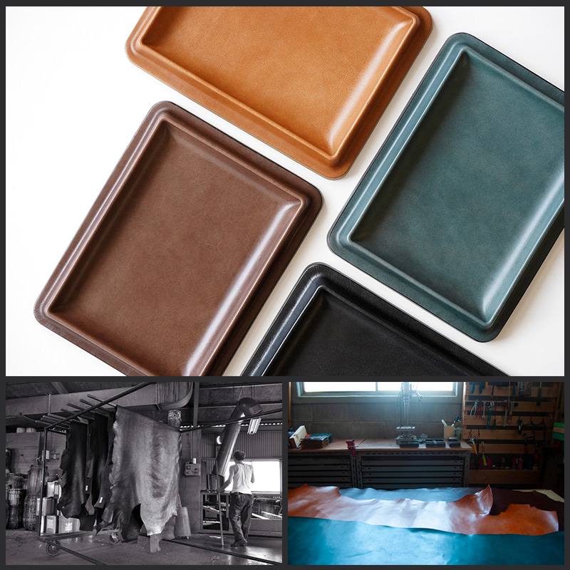 使うほどに味わい深く変化するレザートレーLサイズ