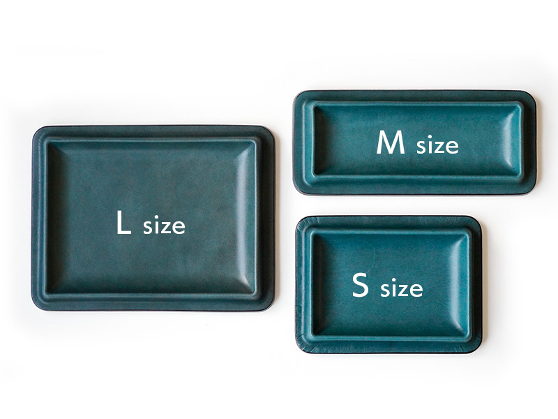 colm Leather Tray シリーズは３サイズ展開