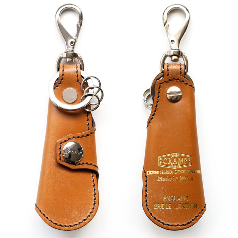 英国製ブライドルレザー使用 靴べらキーホルダー