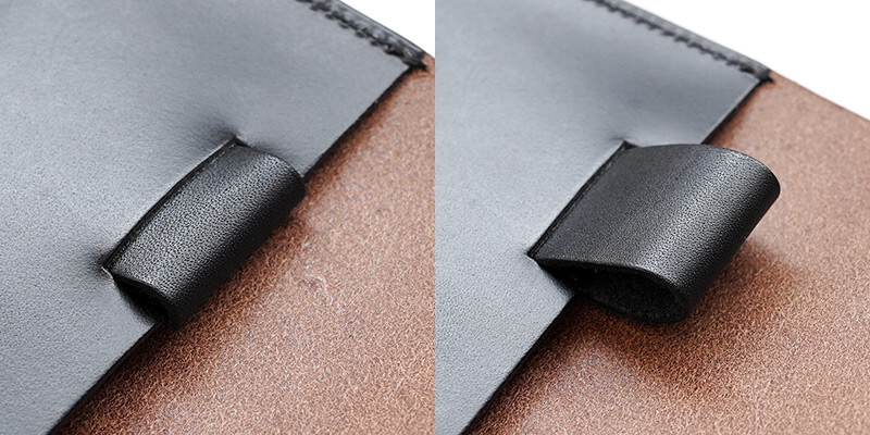 可動式のペンホルダーでサイズ調節が可能