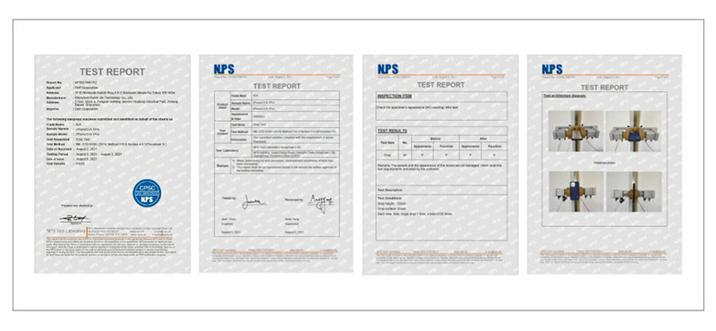 米軍規格(MIL-STD-810)をクリアした耐衝撃性能