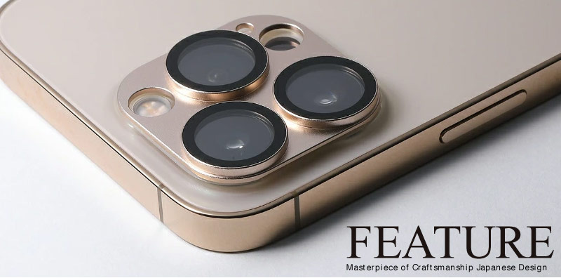 ガラス+アルミ合金で精度が高く高級感のある仕上がり