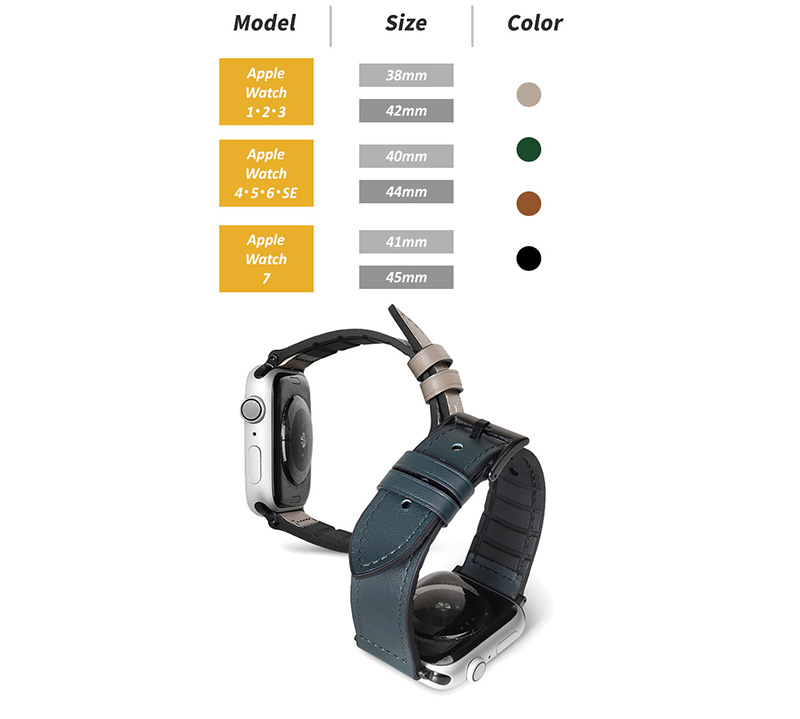 お手持ちのAppleWatchに合うバンドサイズをお選びください。