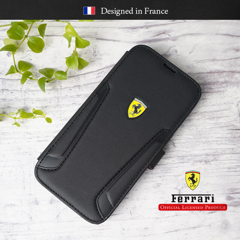 フェラーリ 本革手帳型ケース