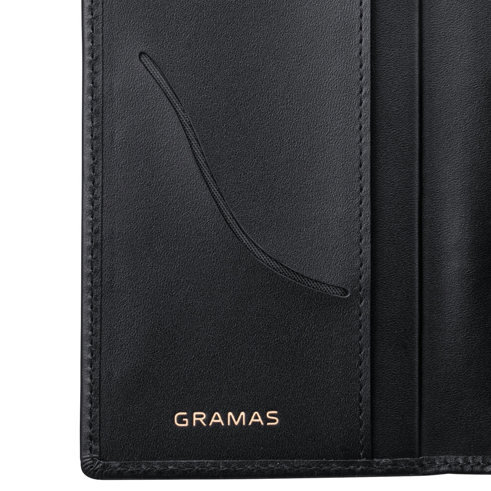 カードポケット付きイタリアンレザーのスマホケース、iPhone13 mini Pro Max