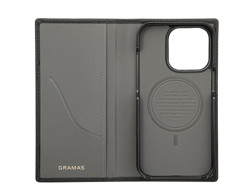 『G-FOLIO ミネルバボックスレザー フォリオケース』はMagSafe対応