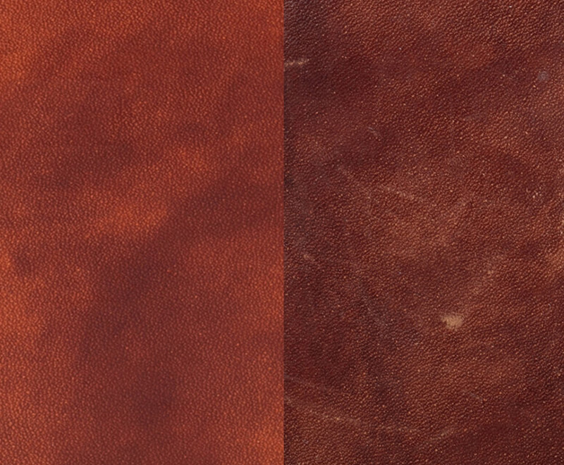 ミュージアムカーフは使い込むうちに色艶が増す、エイジングを楽しめる革です