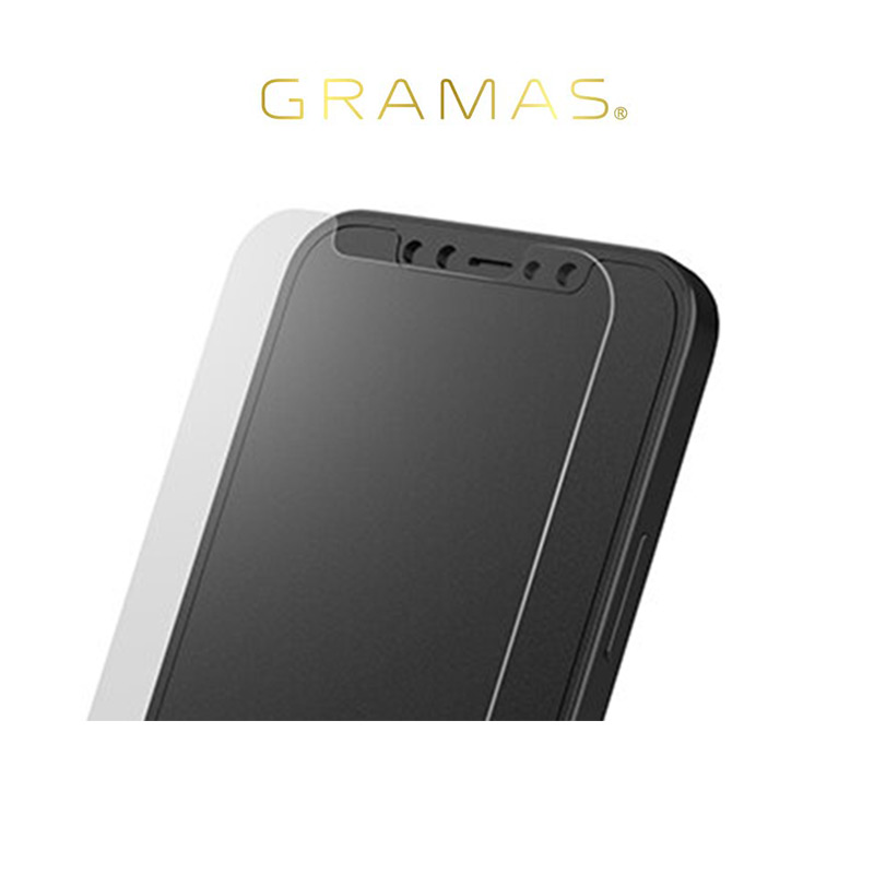 GRAMAS手帳型ケース専用 画面保護 強化ガラス iPhone13 mini Pro Max 指紋防止 超透明