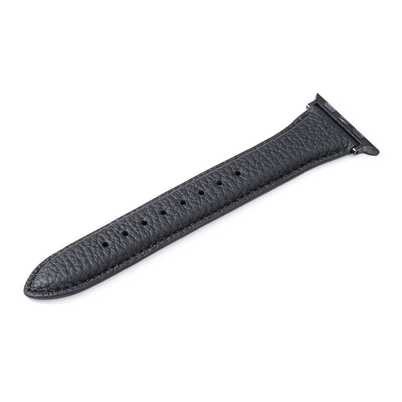 すっきりとした印象を与えるスリムレザーバンド