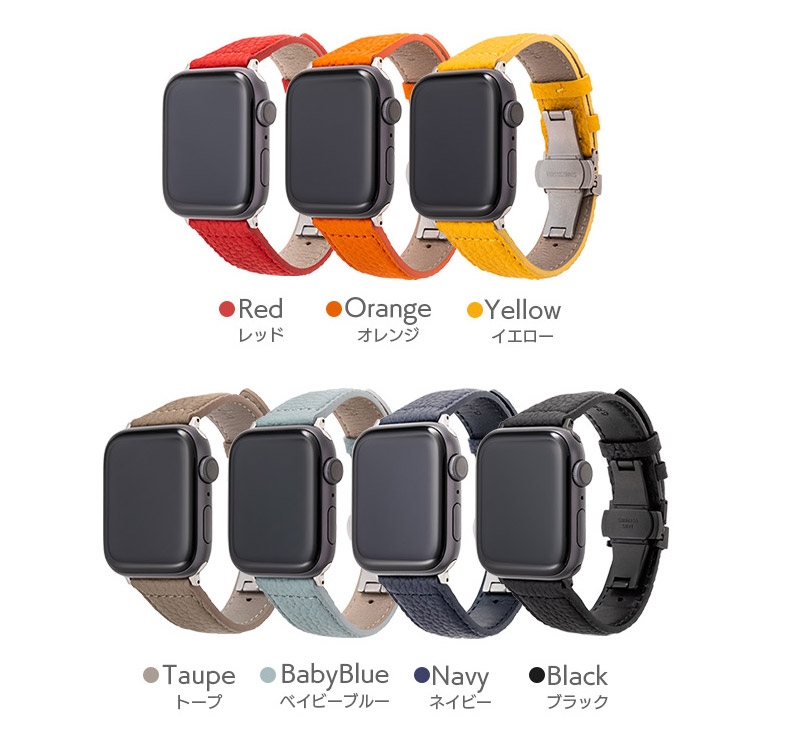 全７色、GRAMAS Shrunken-calf Genuine Leather Watchband