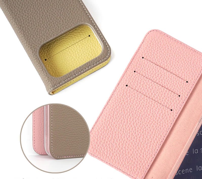 ステッチのカラーもデザインのアクセント