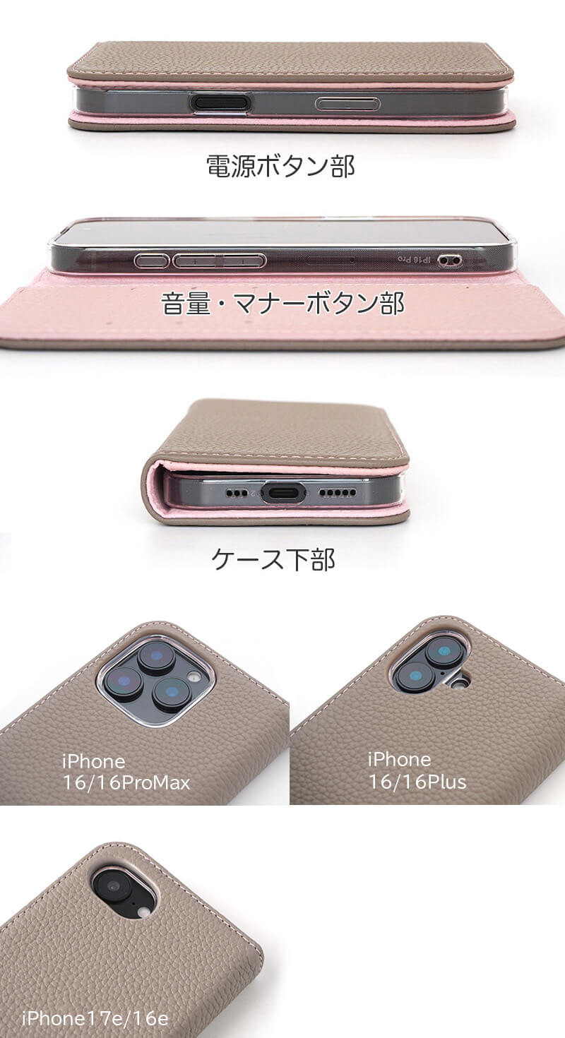 各種ボタン・カメラ穴部分