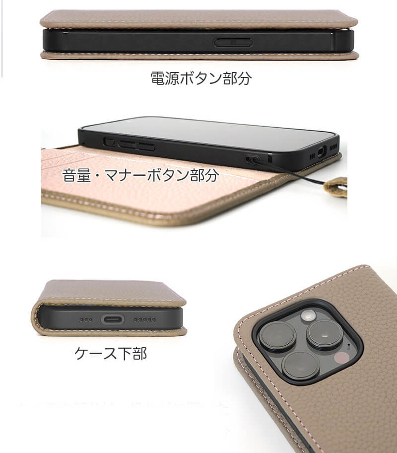 各種ボタン・カメラ穴部分