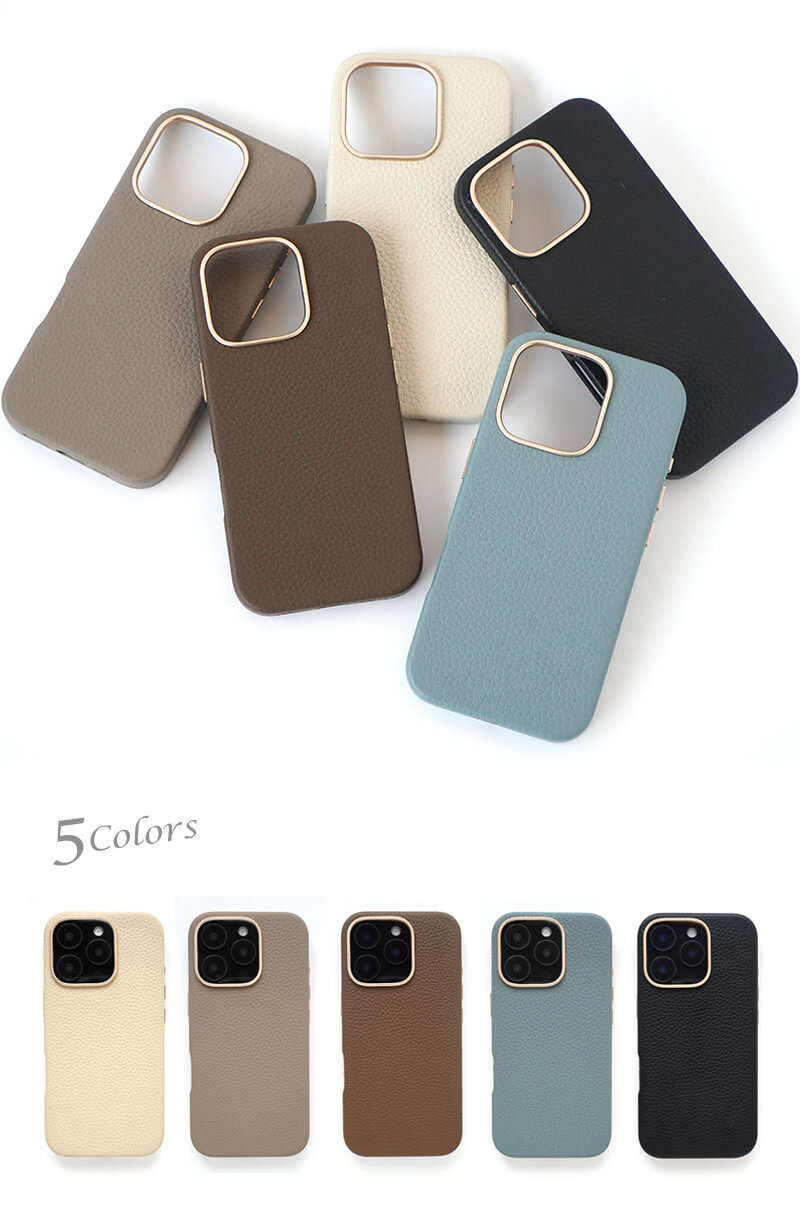 上品で柔らかな風合いのレザーケース