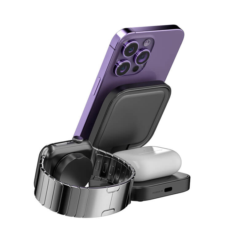 Hacray 3in1 折りたたみワイヤレス充電スタンド